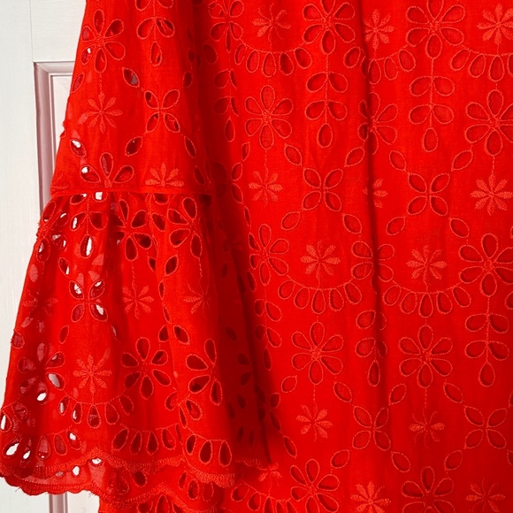 J Crew Orange Cut Lace Dress - Picture 3 of 7